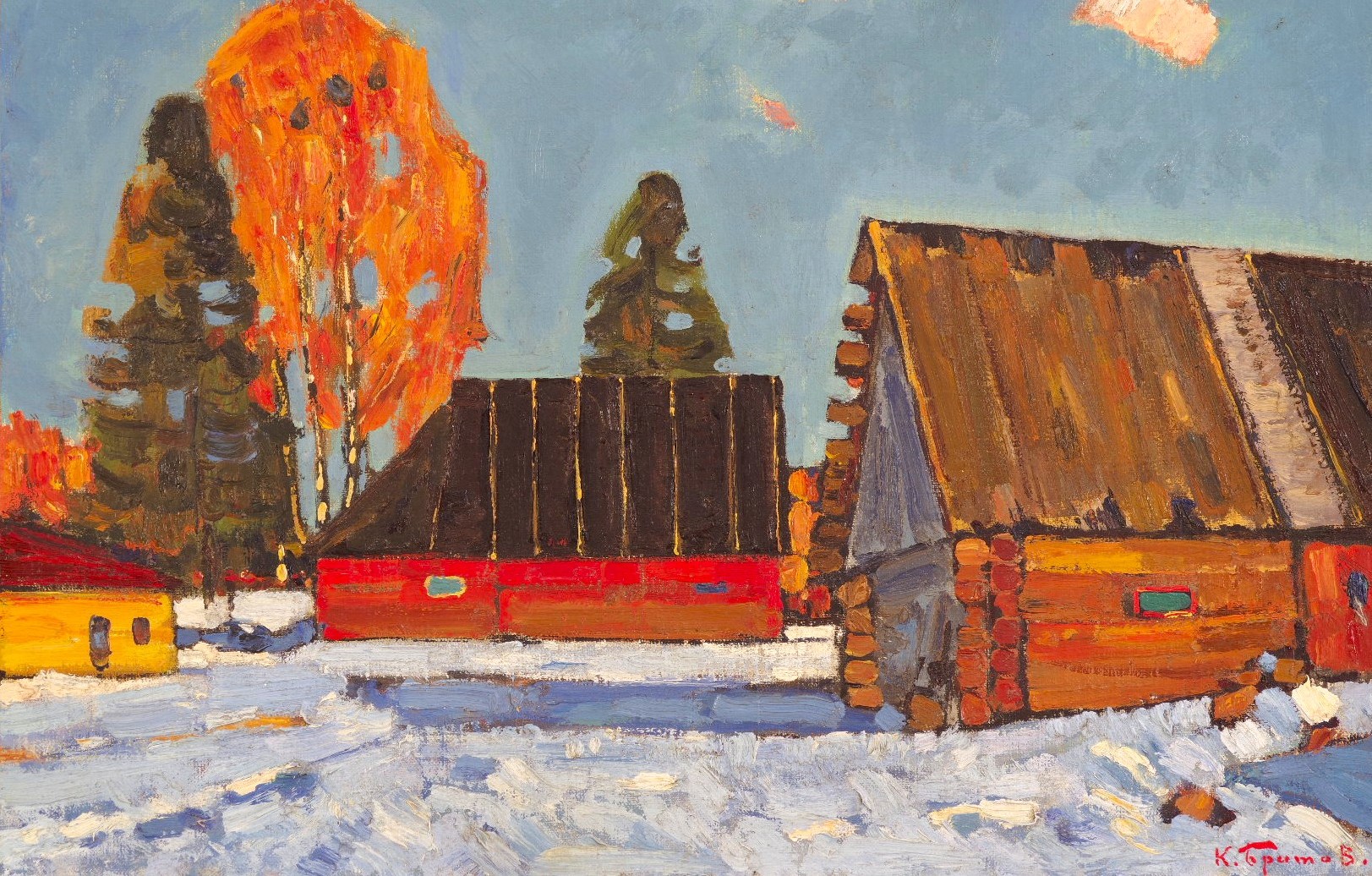 Winter in the Village.